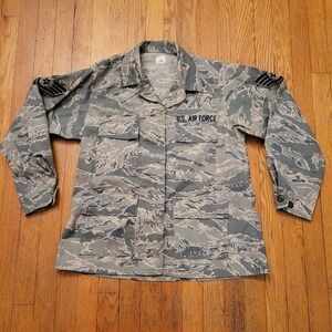 US Air Force 12S Utility Jacket Camo Digital Tiger Stripe Coat Military Gorpcore